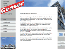 Tablet Screenshot of gesser.de